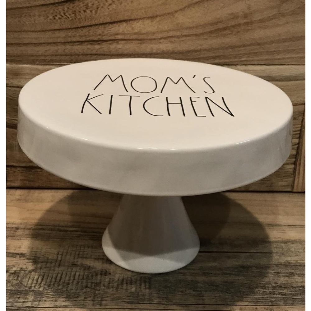 Rae Dunn "MOM'S KITCHEN" Cake Stand